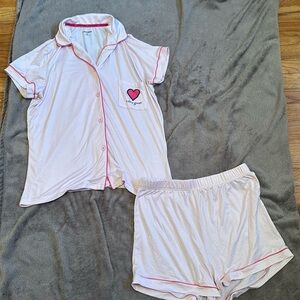 Life is Good Striped Pajama Set